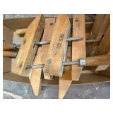 Set of 4 Jorgensen Wood Hand Screw Clamps with Wooden Handles