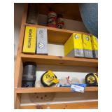 Woodworking Abrasive Discs, Tape Measures, and Shop Safety Glasses Assortment