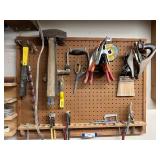Assorted Hand Tools Set with Clamps, Wood Planes, and Accessories