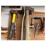 Assorted Hand Tools Set with Clamps, Wood Planes, and Accessories