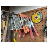 Assorted Hand Tools Set with Clamps, Wood Planes, and Accessories