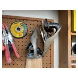 Assorted Hand Tools Set with Clamps, Wood Planes, and Accessories