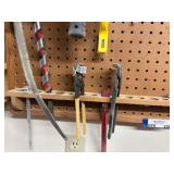 Assorted Hand Tools Set with Clamps, Wood Planes, and Accessories