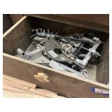 Assorted Metal Miter Saw and Router Jigs and Clamps