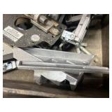 Assorted Metal Miter Saw and Router Jigs and Clamps