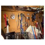 Large Assorted Hand Tool Collection with Garden and Utility Tools