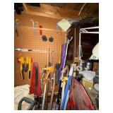 Large Assorted Hand Tool Collection with Garden and Utility Tools
