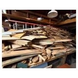 Large Lot of Assorted Wood Lumber and Trim Scraps