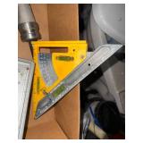 Box of Assorted Vintage Hand Tools and Measuring Devices