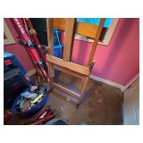 Large Wooden Artist Easel with Adjustable Stand
