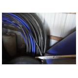 Large Lot of Poly Water Line Pipe In Assorted Sizes