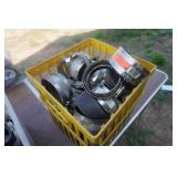 Large Lot of 4" No Hub Clamps