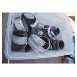 Large Lot of 4" No Hub Clamps