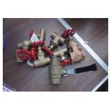 Lot of Brass Valves 1/2" 3/4" 1" & 1 1/2"