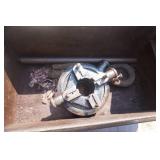 Plumbers Metal Tool Box With Pipe Cutter Threader With Assorted Dies