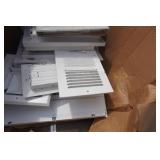 Lot of White Vent Wall Covers In Assorted Sizes
