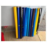 Partial Rolls of Colored 48" Vinyl including Oracal and Uline Brands