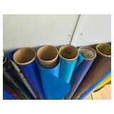 Partial Rolls of Colored 48" Vinyl including Oracal and Uline Brands