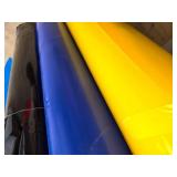 Partial Rolls of Colored 48" Vinyl including Oracal and Uline Brands