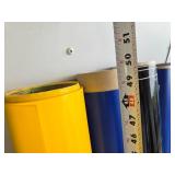 Partial Rolls of Colored 48" Vinyl including Oracal and Uline Brands