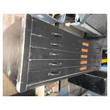 Heavy Flat File Cabinet with 6 Drawers for Large Prints and Blueprints 54 x 16 1/4 x 41 1/2 - No Top