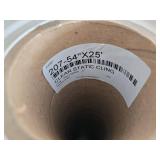 Clear Static Cling Roll and Either Clear Vinyl or Static Cling - 54" Rolls