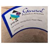 General Formulations 210-54 White PVC Floor Rem 54"X150