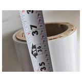 36 1/2" Partial Rolls of White Vinyl Banner Material