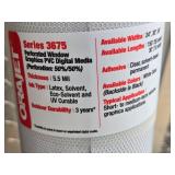 Misc. Rolls of Window Graphics Vinyl Including ORAJET Series 3675 Perforated Window Graphics PVC Digital Media