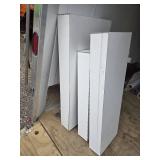 White Wood Platforms, Standalone or Stacked Display