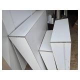 White Wood Platforms, Standalone or Stacked Display