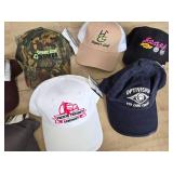 Lot of 9 Promotional Caps