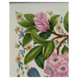 Vintage Framed Boehm Porcelain Eastern Bluebird Plaque