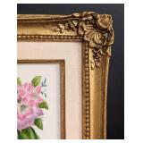 Vintage Framed Boehm Porcelain Eastern Bluebird Plaque