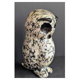 Archimede Seguso Murano Glass Owl Sculpture