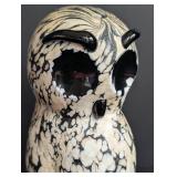 Archimede Seguso Murano Glass Owl Sculpture