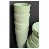 Vintage Minty Mallo Ware Melamine Dish Set