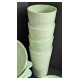 Vintage Minty Mallo Ware Melamine Dish Set