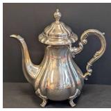 Elegant Scandinavian 830 Sterling Silver Teapot