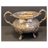 Pair of Scandinavian 830 Sterling Silver Sugar and Creamer Set