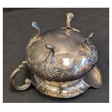 Pair of Scandinavian 830 Sterling Silver Sugar and Creamer Set