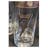 Awesome Mid Century Number Themed Highball Glass Set