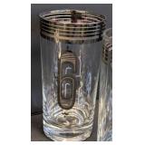 Awesome Mid Century Number Themed Highball Glass Set