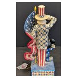 Jim Shore Disney Creations From Sea to Shining Sea Mickey Mouse and Uncle Sam Carved Figurine