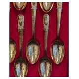 WM Rogers Presidential Commemorative Spoon Set