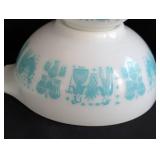 Pyrex Teal Amish Butterprint Mixing Bowl Set
