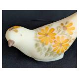 Fenton Hand Painted Glass Bird Figurine