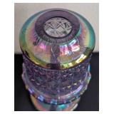 Fenton Purple Iridescent Glass Fairy Lamp