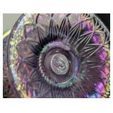 Fenton Purple Iridescent Glass Fairy Lamp
