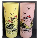 Pastel Frosted Glass Southern Belle Tumbler Set